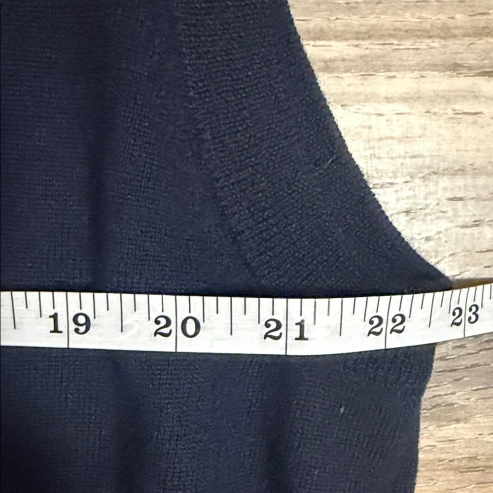 Stile Di Vita Sweater Vest Mens XL Navy 100% Merino Wool Classic Dad Golf